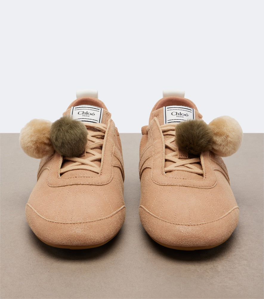 Chloe Chloe Kick suede sneakers (Brown) - Low-Top Sneakers