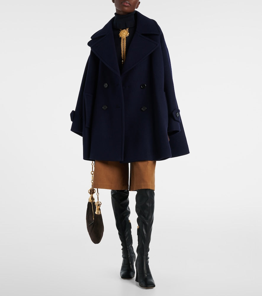 Black Chloe Janis 80 over-the-knee boots - Mid Heel Boots