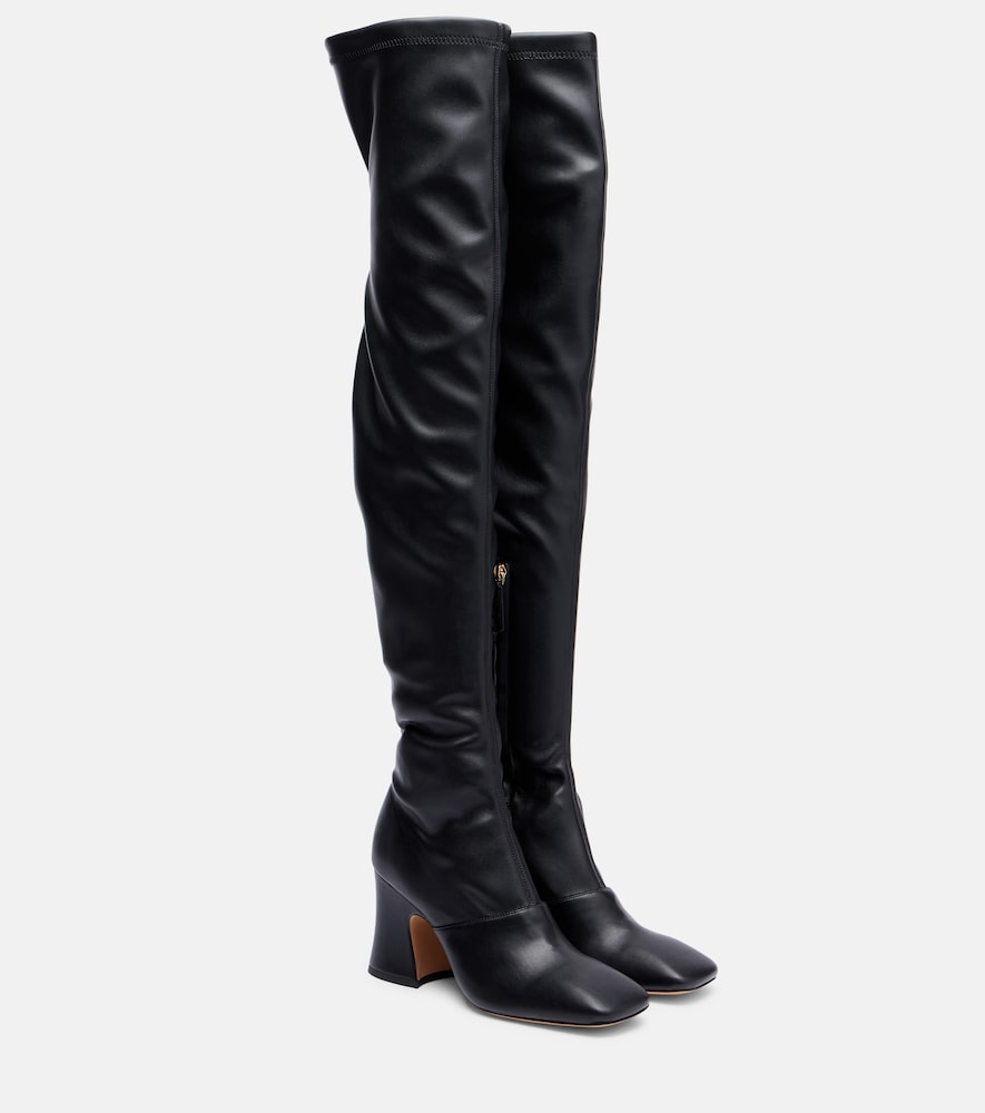 Black Chloe Janis 80 over-the-knee boots - Mid Heel Boots
