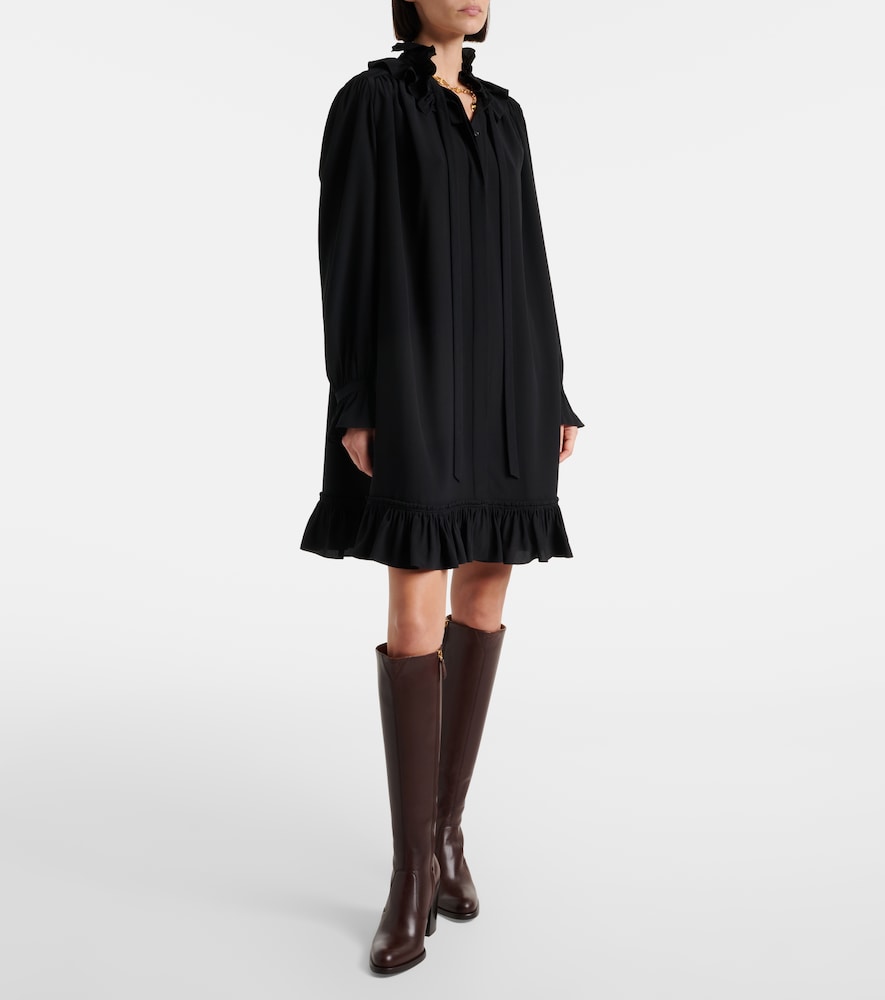 Chloe Leather knee-high boots in Brown - Mid Heel Boots