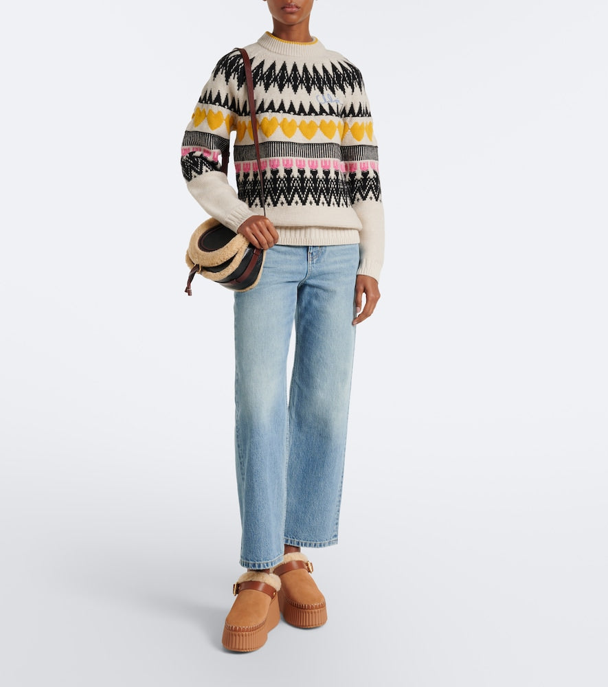 Chloe Nama 80 suede platform mules in Brown - Mules