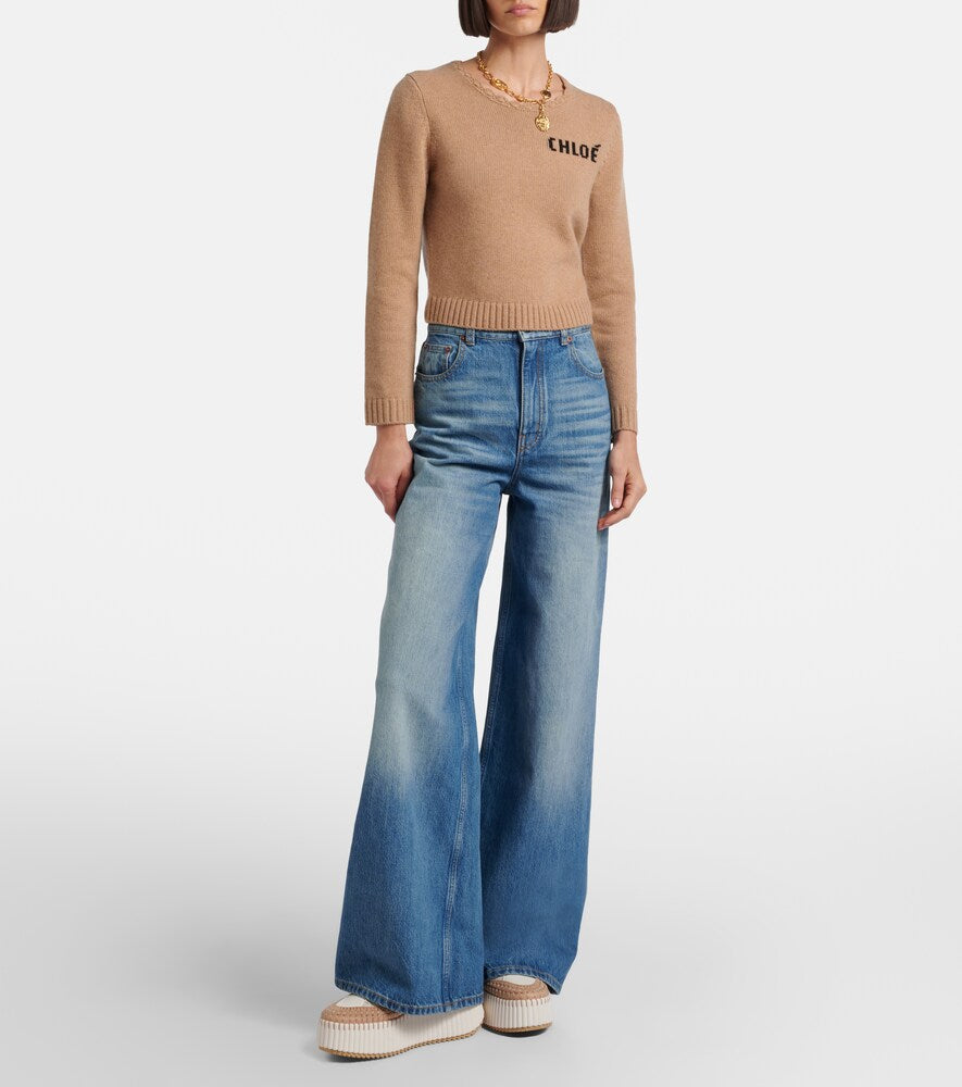 Chloe Nama leather platform sneakers - Neutrals Low-Top Sneakers