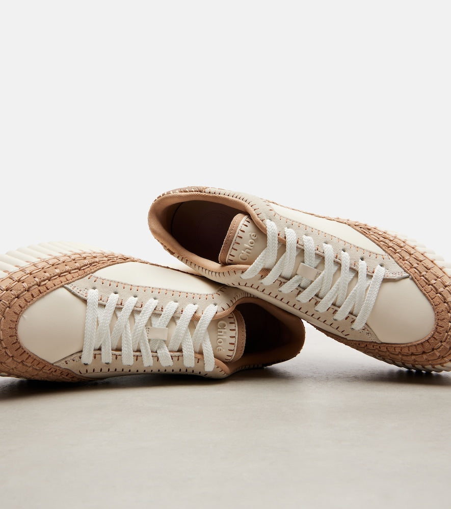 Chloe Nama leather platform sneakers - Neutrals Low-Top Sneakers