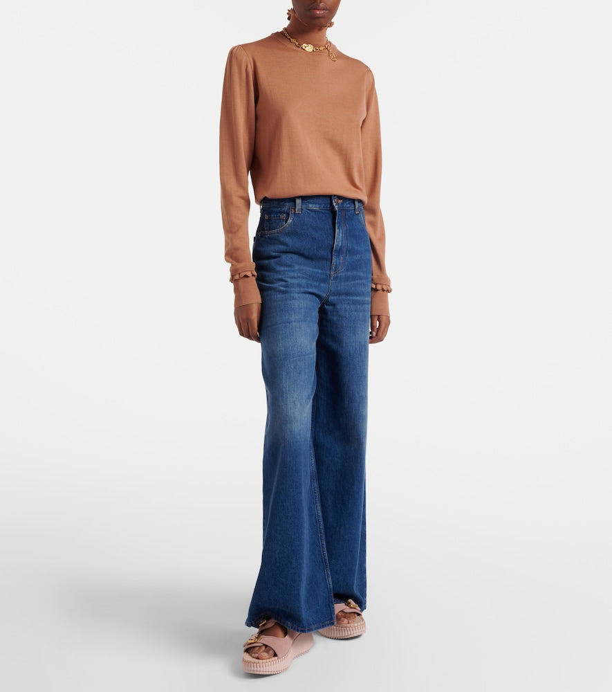 Chloe Nama suede platform sandals in Pink - Flat Sandals