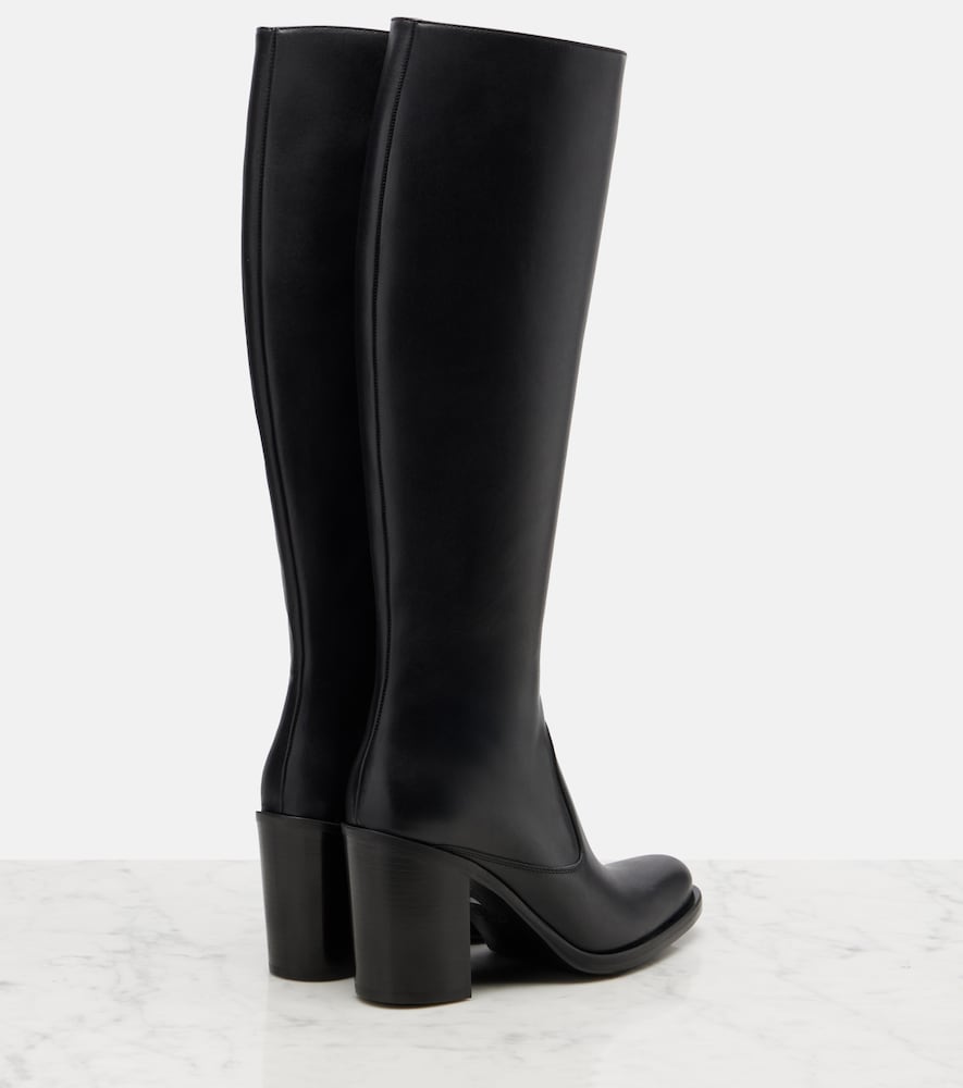 Black Chloe Phoenix 90 leather knee-high boots - Knee-high Boots