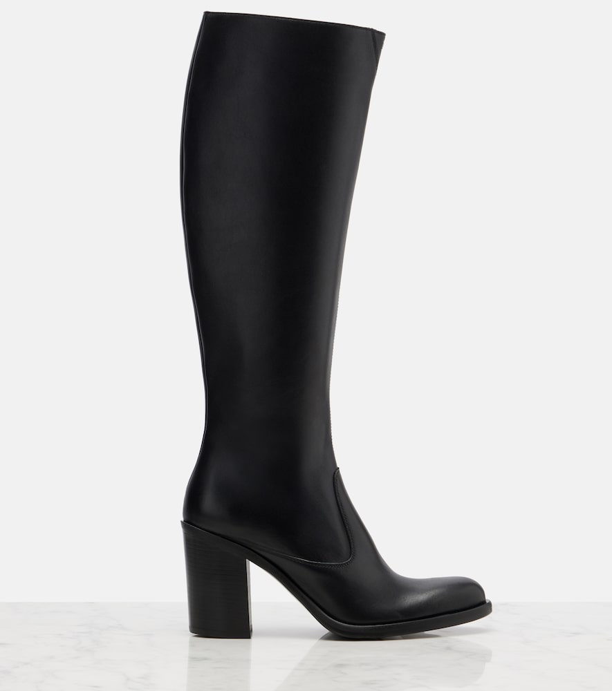 Black Chloe Phoenix 90 leather knee-high boots - Knee-high Boots