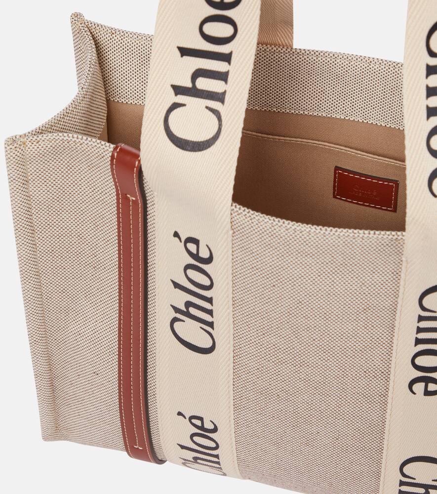 Chloe Woody Medium canvas tote