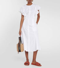 Chloe Woody Mini leather-trimmed bucket bag