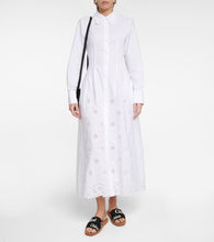 Chloe Woody canvas slides