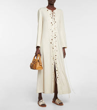 Chloe Woody canvas slides