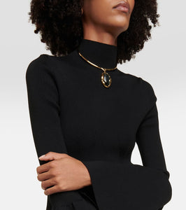 Chloe Wool-blend midi dress
