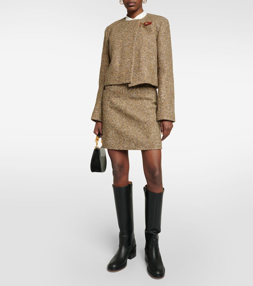 Chloe Wool-blend tweed jacket