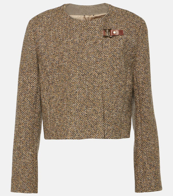 Chloe Wool-blend tweed jacket