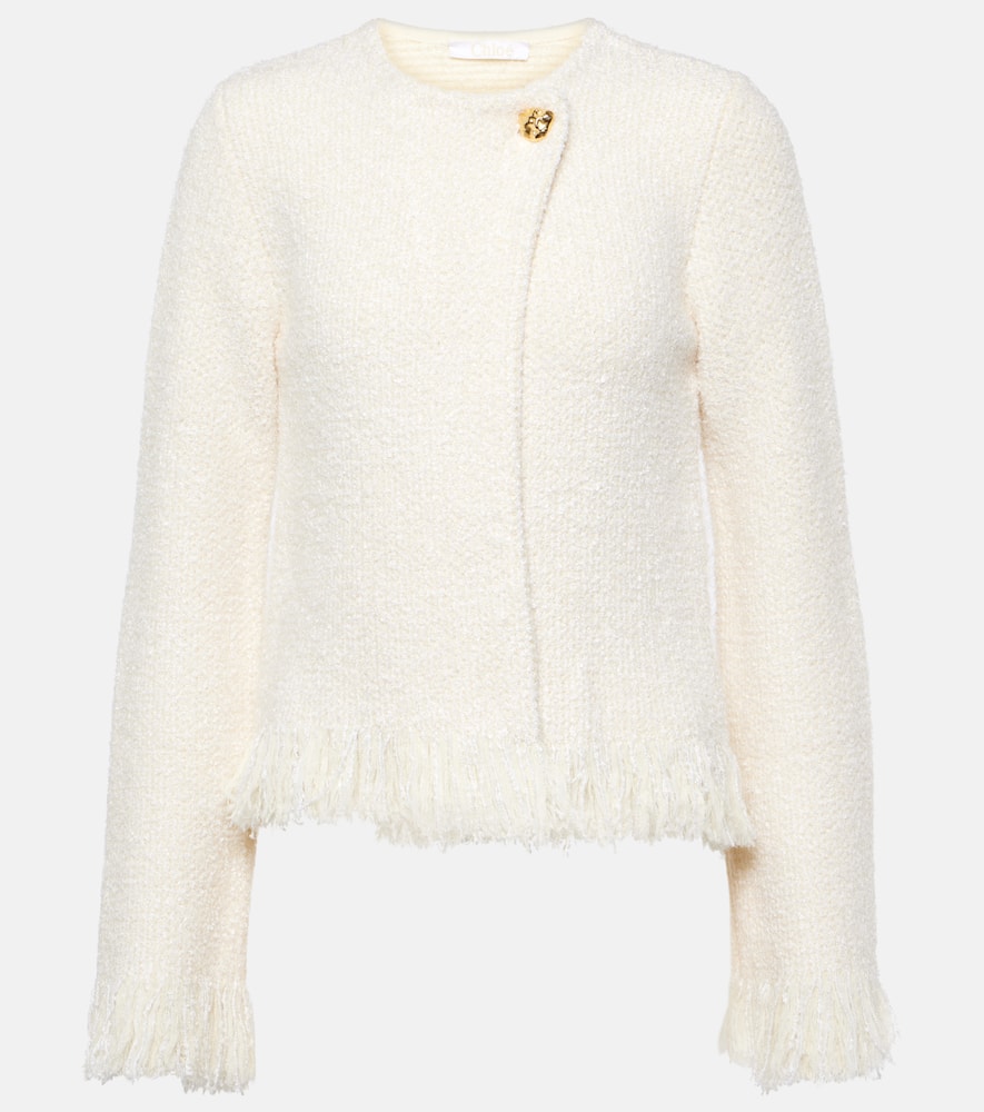 Chloe Wool, silk, and cashmere-blend jacket