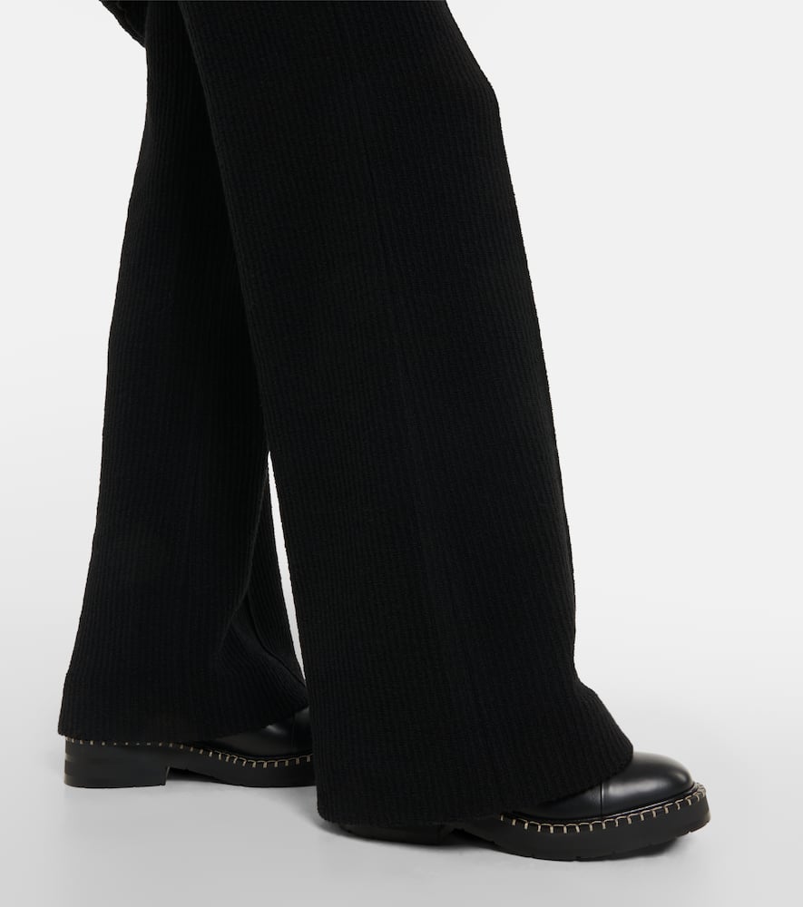 Chloe x Barbour lace-up leather ankle boots