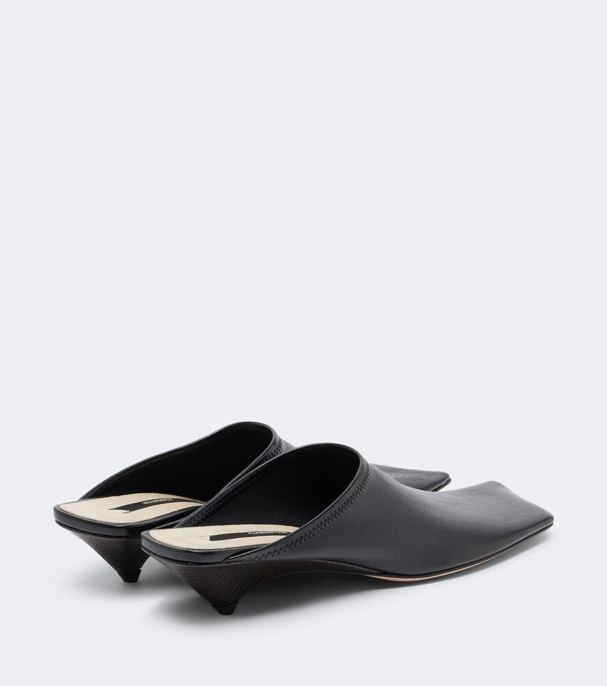 Black Christen Edge leather mules - Mules