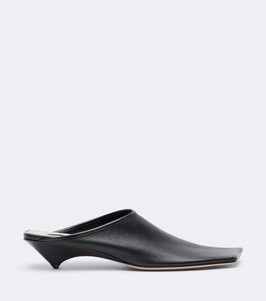 Black Christen Edge leather mules - Mules