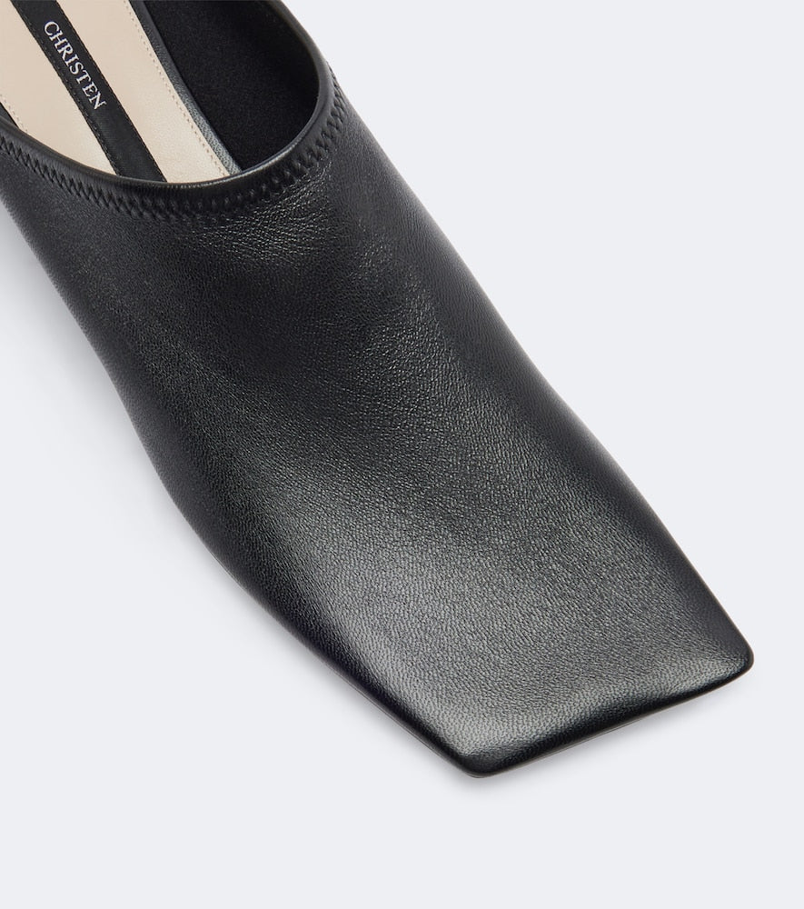 Black Christen Edge leather mules - Mules