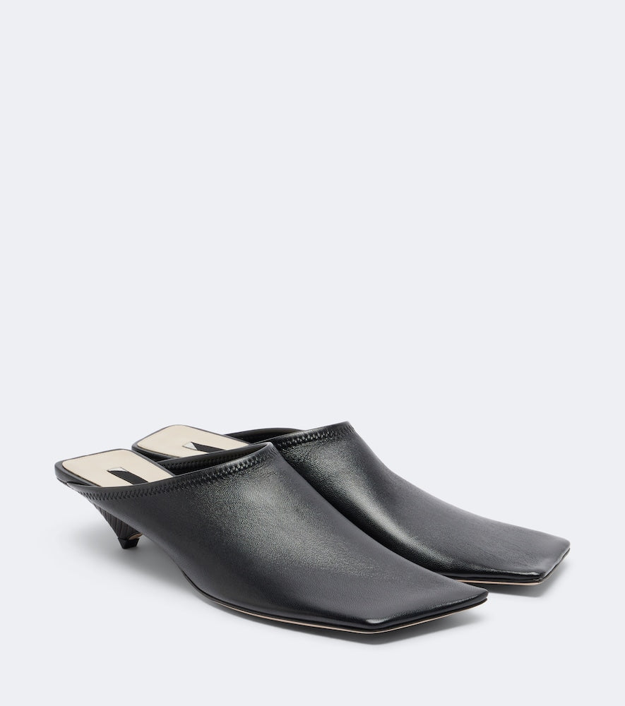 Black Christen Edge leather mules - Mules