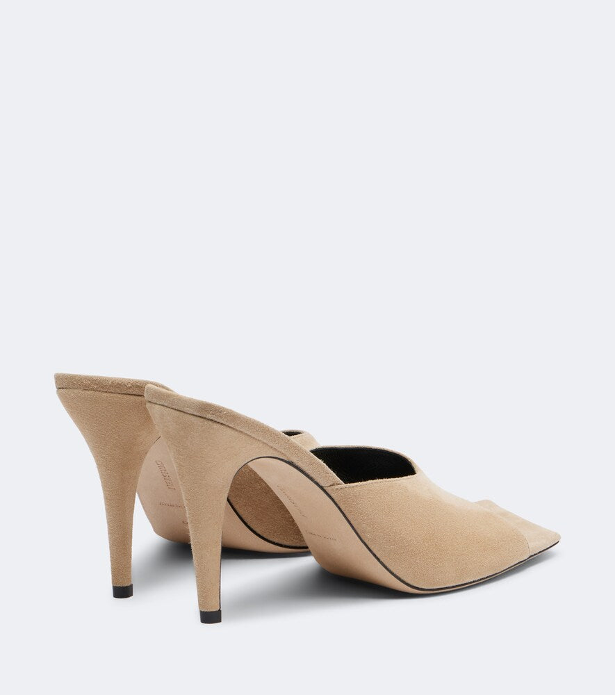 Christen Edge suede mules in Beige - Heeled Sandals