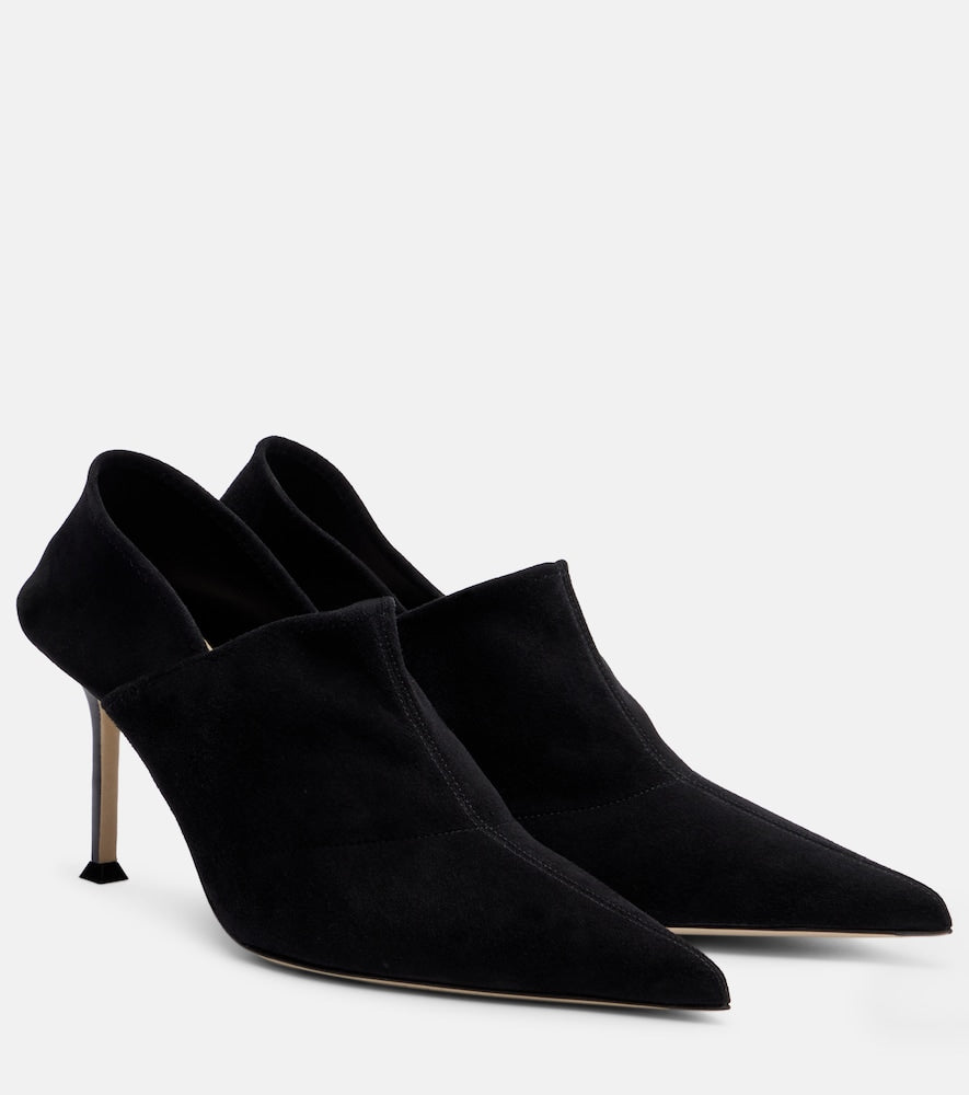 Christen Helix Stretch 75 suede pumps in Black - Mid Heel Pumps