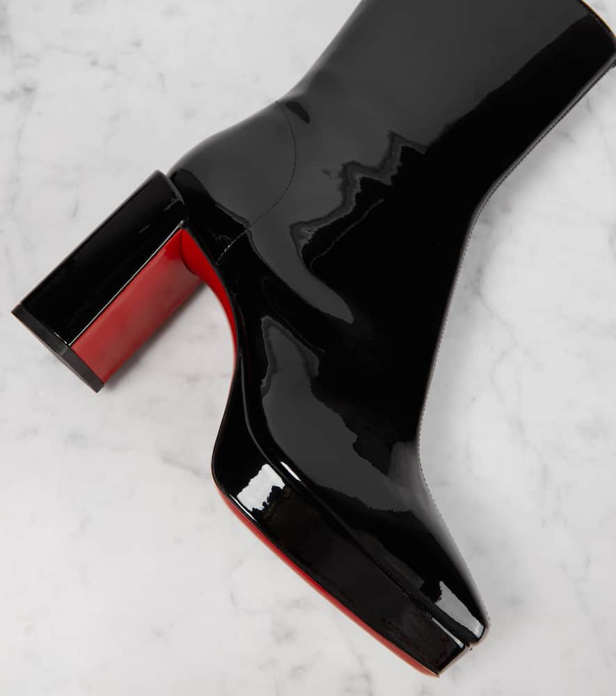Christian Louboutin Alleo 90 patent leather ankle boots