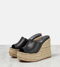 Christian Louboutin Ariella Zeppa leather espadrille sandals