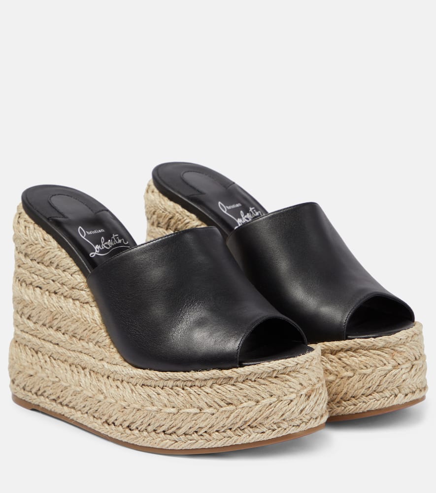 Christian Louboutin Ariella Zeppa leather espadrille sandals