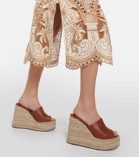 Christian Louboutin Ariella Zeppa leather espadrille wedges