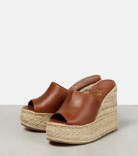 Christian Louboutin Ariella Zeppa leather espadrille wedges