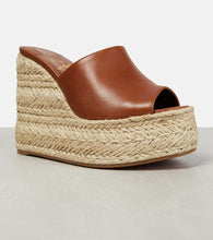 Christian Louboutin Ariella Zeppa leather espadrille wedges