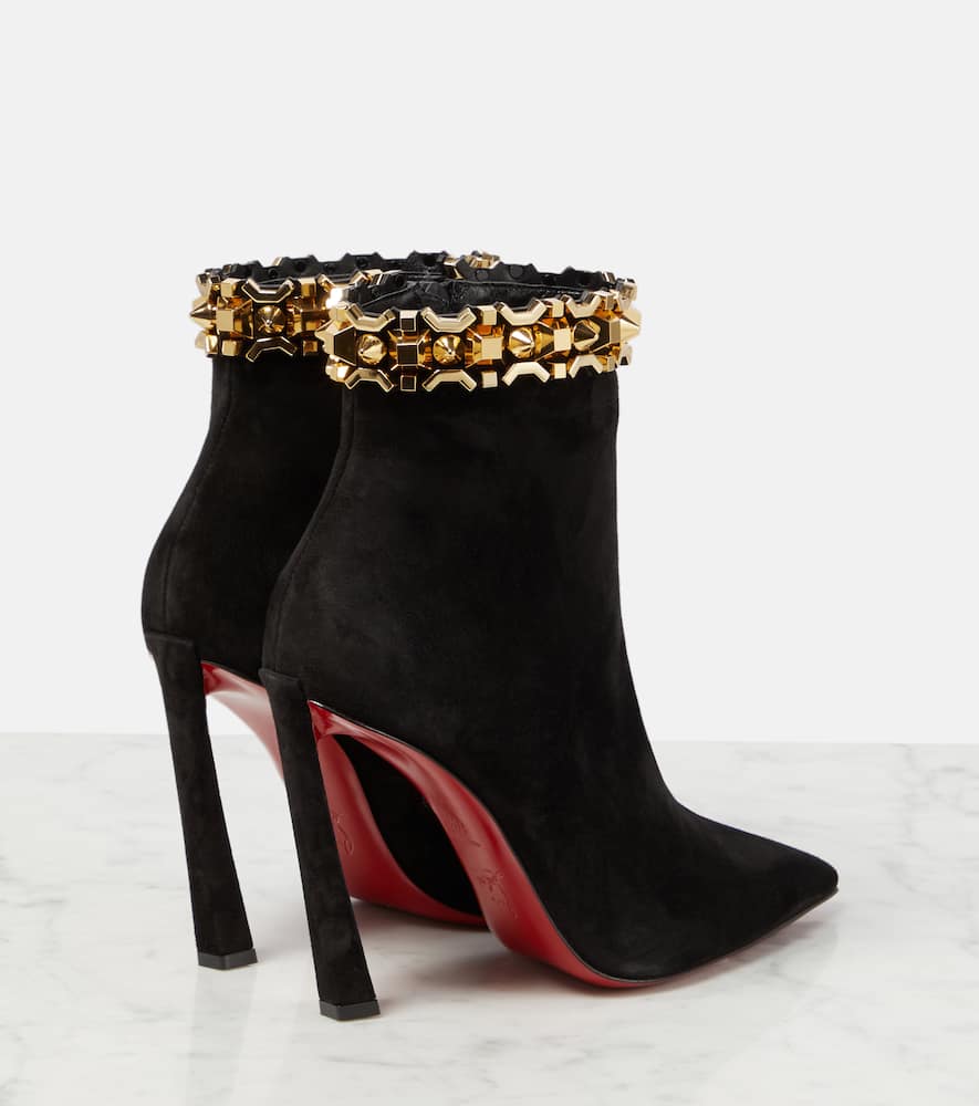 Christian Louboutin Asteroispikes embellished suede ankle boots