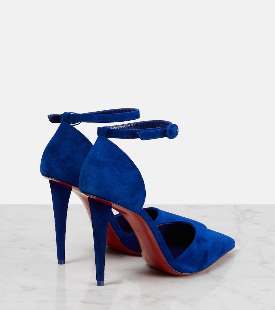 Christian Louboutin Astrida Bride 100 suede pumps