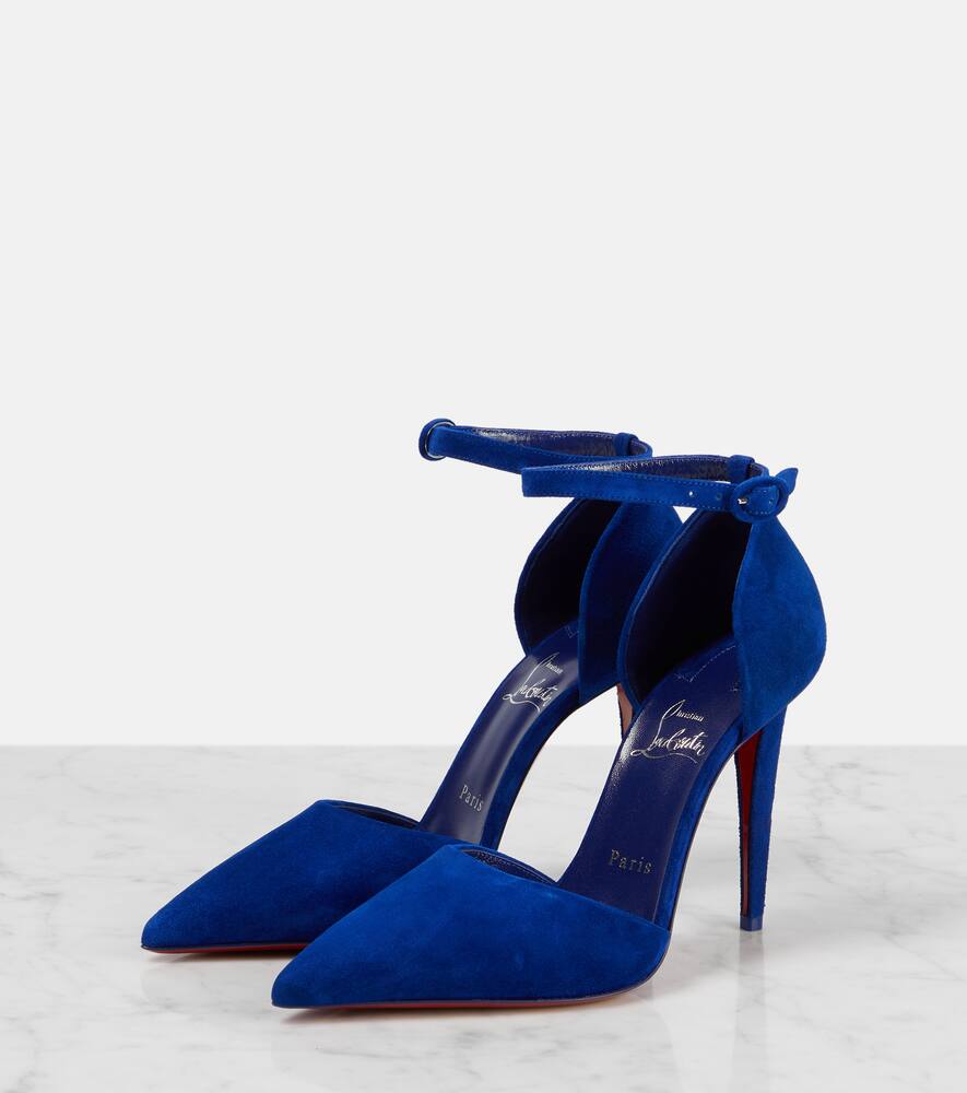 Christian Louboutin Astrida Bride 100 suede pumps