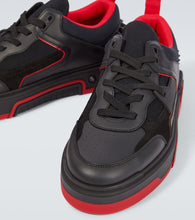 Christian Louboutin Astroloubi leather and suede sneakers