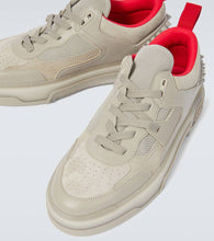 Christian Louboutin Astroloubi leather and suede sneakers