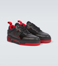 Christian Louboutin Astroloubi leather and suede sneakers
