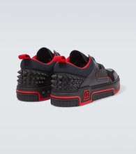 Christian Louboutin Astroloubi leather and suede sneakers
