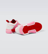 Christian Louboutin Astroloubi leather-trimmed sneakers
