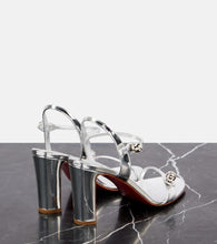 Christian Louboutin Atmospheria mirrored leather sandals