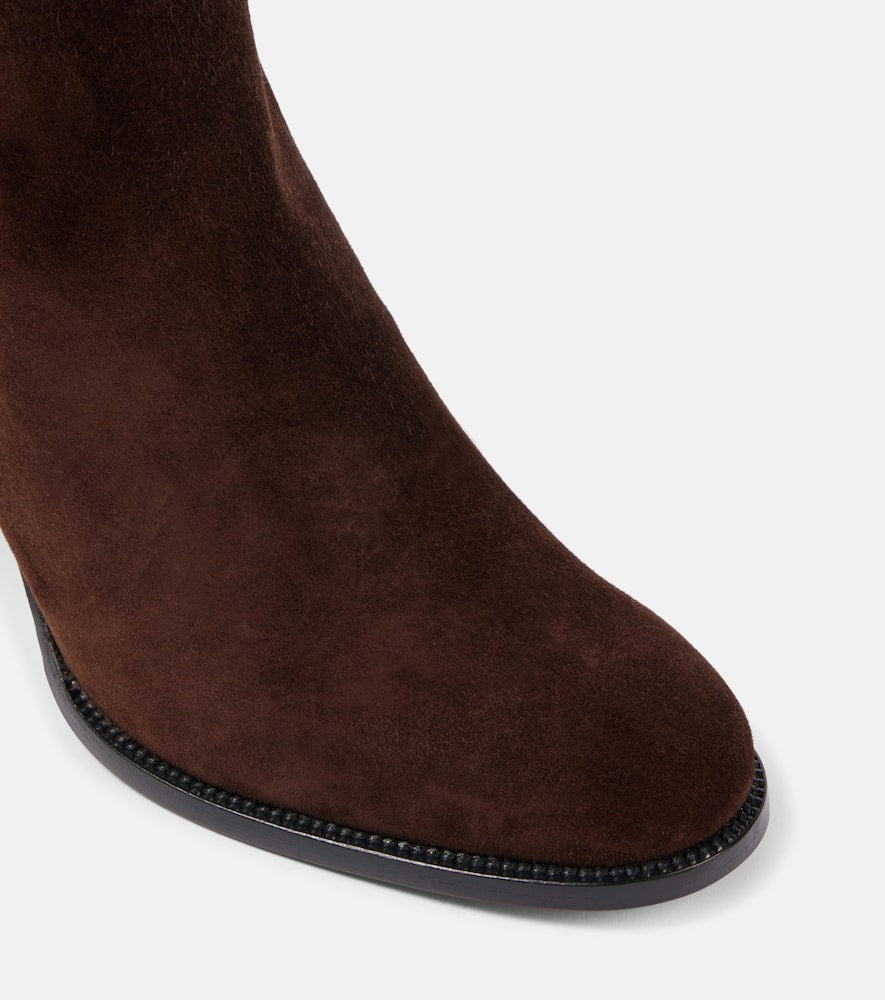Christian Louboutin Booty Lock 70 suede ankle boots