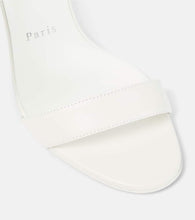 Christian Louboutin Bridal Loubigirl 100 raffia-trimmed leather sandals