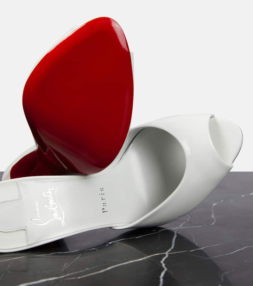 Christian Louboutin Bridal Me Dolly patent leather mules