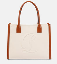 Christian Louboutin By My Side E/W Large canvas tote bag - Christian Louboutin By My Side 东西向大号帆布手提包