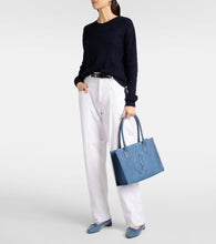 Christian Louboutin By My Side E/W Large denim tote bag