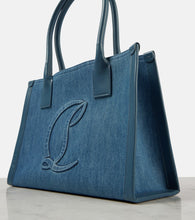 Christian Louboutin By My Side E/W Large denim tote bag