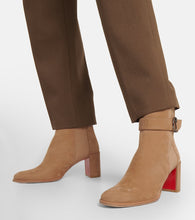 Christian Louboutin CL Chelsea Booty suede ankle boots