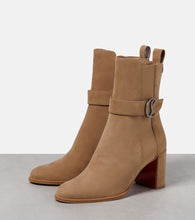Christian Louboutin CL Chelsea Booty suede ankle boots