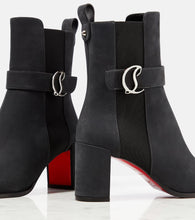 Christian Louboutin CL Chelsea Booty suede ankle boots