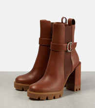 Christian Louboutin CL Chelsea Lug 100 embellished leather ankle boots